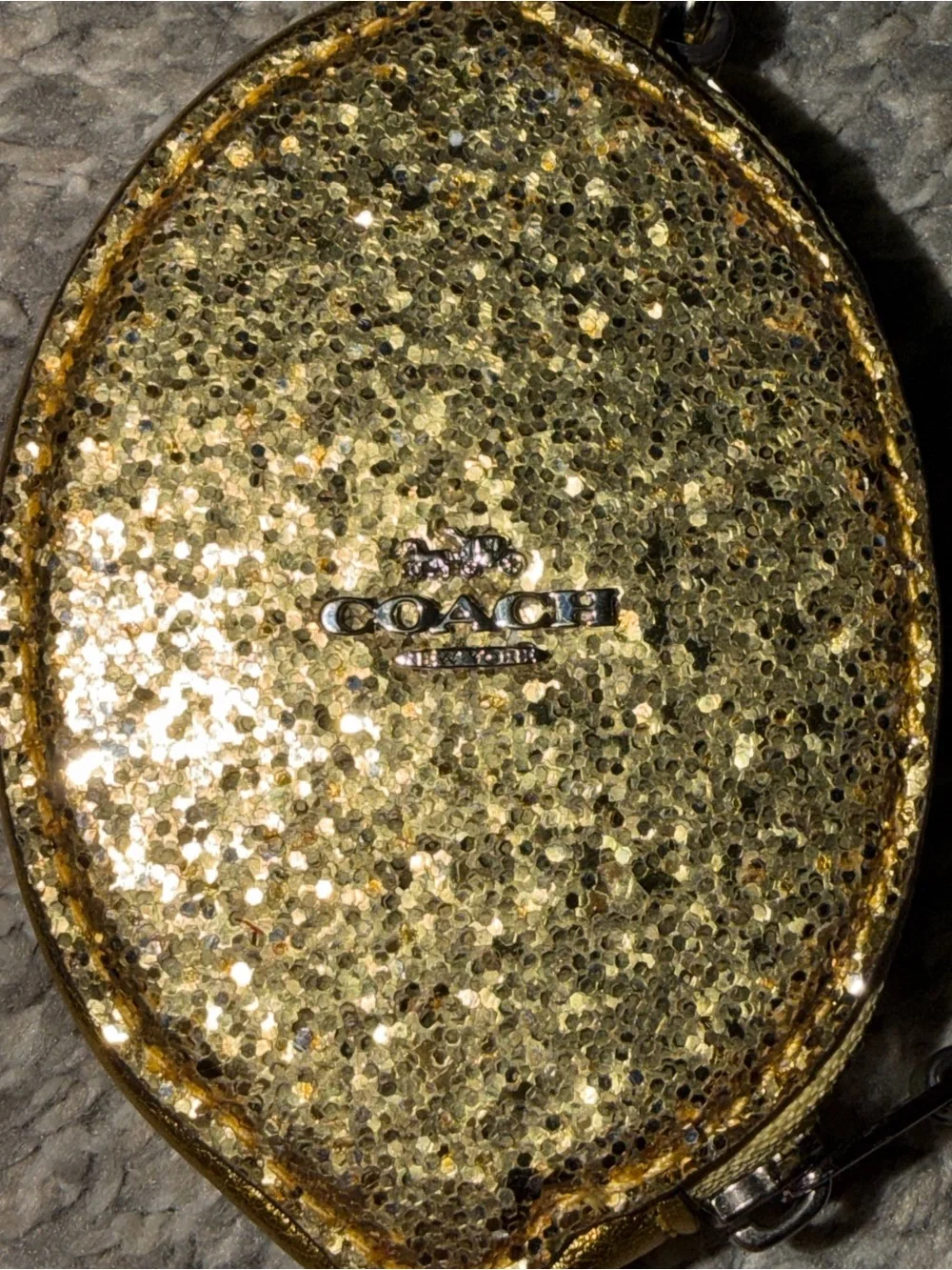 Coach Limited Edition Lemon Shaped Glitter Coin Purse